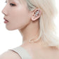 Creative Star and Moon Needle Piercing Earring