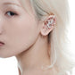 Creative Star and Moon Needle Piercing Earring