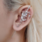 Creative Star and Moon Needle Piercing Earring