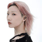 Creative Star and Moon Needle Piercing Earring