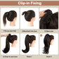 ⏰Last Day Hot Sale--50% Off⌛💜Curly Wavy Frizzy Hair Extension with Ponytail🔥