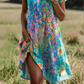 🥰Ofertas de Año Nuevo🥰Vestido informal de mujer con estampado y cuello en V🌸 Elegancia veraniega sin esfuerzo ☀️