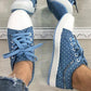 Women's Casual Flat Round Toe Lace Up Low Top Shoes
