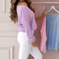 Women's Loose Off Shoulder Long Sleeve Top