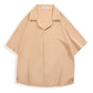 Men's Solid Color Loose Lapel Shirt