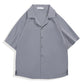 Men's Solid Color Loose Lapel Shirt