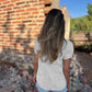 Women's V-Neck Embroidery Hollow Short Sleeve Shirt
