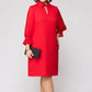 ⏳Time-limited Special⌛Women’s Elegant Solid Cutout Lapel Dress