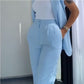🎁Summer Hot Sale 50% OFF⏳💖Women’s Stylish Sleeveless Blazer & High-Waisted Pants Set