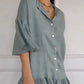 ⏳Time-limited Special⏰Women's Casual V-Neck Ruffle Shirt Dress