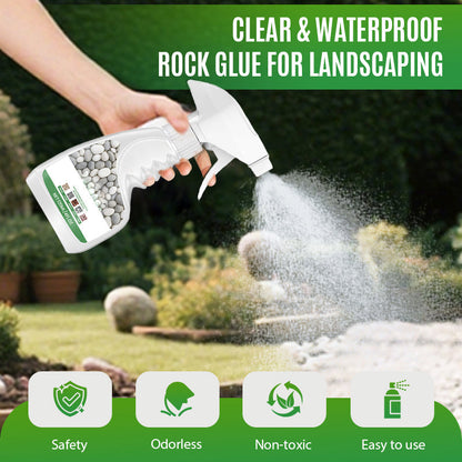 🌿Pegamento transparente e impermeable para rocas, ideal para jardinería✨Transforma tu jardín 💪🌿