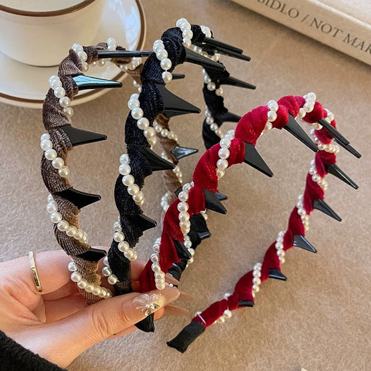 ⏳Time-limited Special⏰Vintage High Cranium Artificial Pearl Hairband
