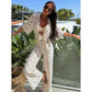 Women's Casual Lace Two-Piece Set