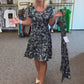 Women's Casual Scoop Neck Floral-Print Dress