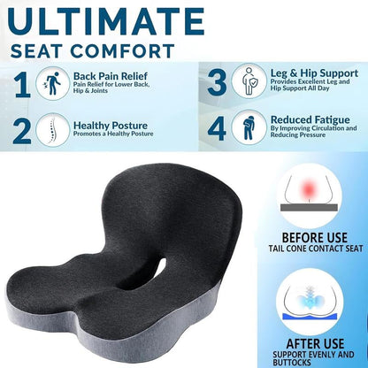 🎁50% DE DESCUENTO🔥Cojín de Asiento Antideslizante de Espuma Viscoelástica