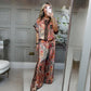 ⏳Time-Limited Special⏰Women's Printed Top & Wide Leg Pants 2-Piece Set