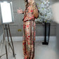 ⏳Time-Limited Special⏰Women's Printed Top & Wide Leg Pants 2-Piece Set