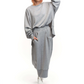 Women's Round-Neck Sweatshirt & Skirt 2-Piece Set
