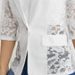 🌸New Arrival 60%OFF💖Women's Elegant Sheer Lace Detailing Blazer
