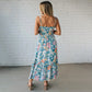 ⏳Time-limited Special⏰Women's Floral Print Strap Flowy Dress