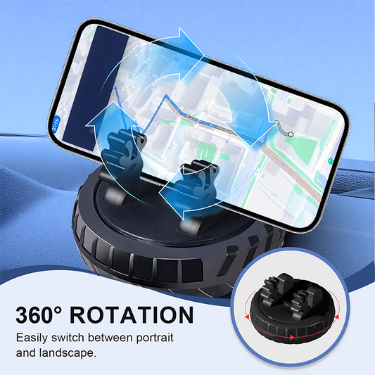 Soporte compacto para coche con giro de 360° para smartphones 🔄🚗📱