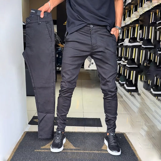 ✨Men’s Slim-Fit Casual Solid Color Pants