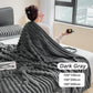 🛏️Manta gruesa de felpa con motivo de conejito y funda de terciopelo lechoso🫧Acurrúcate con la máxima comodidad.