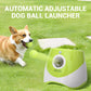 Lanzador automático ajustable de pelotas para perros