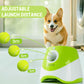 Lanzador automático ajustable de pelotas para perros