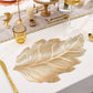 ✨ Mantel Individual 3D Hoja de Oro - Resistente al Calor y Fácil de Limpiar, Diseño Elegante para Celebraciones 🎉📦