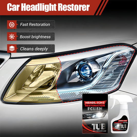 Restaurador profesional de faros de coche de 180 ml con esponja