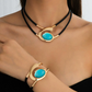 Conjunto de collar y pulsera vintage boho