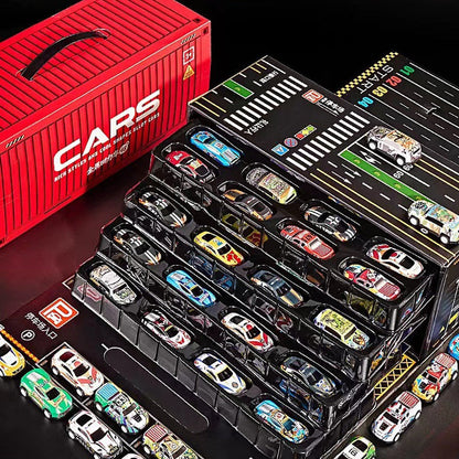 🥳🔥2026 HOT SALE! 💞 ¡50K+ vendidos! 🚗 48 Mini Pull-Back Cars con Garaje – Diversión sin fin y regalo perfecto para pequeños corredores 🏎️✨