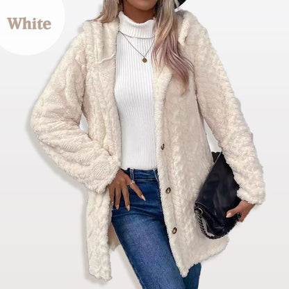 🍂🔥 ¡50% OFF! Cárdigan Cálido con Capucha para Mujer – Diseño Jacquard, Cómodo y Elegante 🧥✨