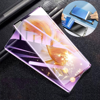 Regalo práctico - Juego de artefactos de película templada totalmente adhesiva