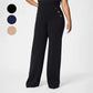 👖✨ Pantalones de Pierna Ancha y Cintura Alta para Mujer 💖 Elásticos, Cómodos y de Talla Grande | Ajuste Favorecedor 🌸 Estilo Moderno para Uso Diario, Oficina o Salidas Casual 🌟