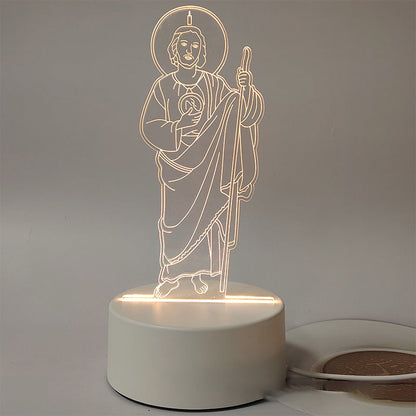 Lámpara Nocturna 3D de Jesús y Regalos Religiosos
