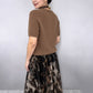 Set de jersey de dos piezas y falda fluida de dos piezas para mujer