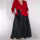 Conjunto de dos piezas para mujer: top elegante y falda lisa
