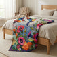 🔥 50% DE DESCUENTO 🔥 Manta de Franela Suave con Estampado de Flores – Ultra Cómoda y Decorativa para tu Hogar 🌸✨