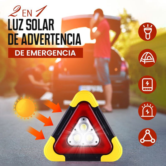 2 En 1 Luz Solar De Advertencia De Emergencia