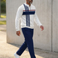 👕 ¡54 % DE DESCUENTO! ⌛ Conjunto para hombre: jersey con estampado gráfico y pantalones: estilo urbano informal, corte cómodo y versátil 👖