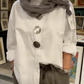 Camisa oversize con botones decorativos para mujer