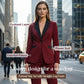Modern Formal Suit Set with Straight-Leg Pants