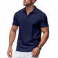 Camiseta de hombre de secado rápido con cuello tipo solapa y manga cort