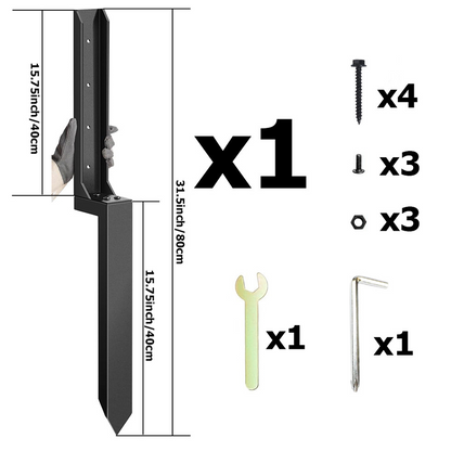 Kit de reparación para postes de cerca pesado