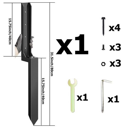 Kit de reparación para postes de cerca pesado