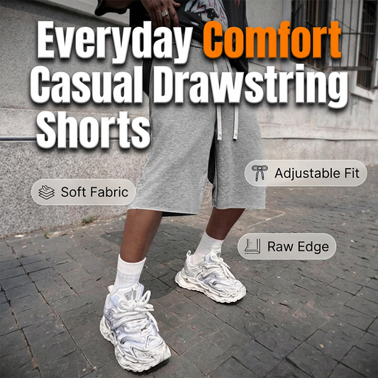 🩳 ¡50 % DE DESCUENTO! 🔥 Pantalones cortos informales para hombre con cordón – hasta la rodilla, cómodos y perfectos para el día a día ☀️
