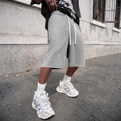 🩳 ¡50 % DE DESCUENTO! 🔥 Pantalones cortos informales para hombre con cordón – hasta la rodilla, cómodos y perfectos para el día a día ☀️