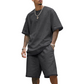 Set informal de camiseta y pantalones cortos de dos piezas para hombre